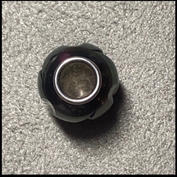 🦪Galatea Pearl🦪 SS Leaf Carved, Black South Sea Pearl *Queen Bead*, New~Worn 2x - Picture 9 of 10